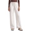 imageCRZ YOGA Cotton Fleece Lined Sweatpants Women 28quot30quot32quot  Straight Leg Casual Lounge Pants with Pockets Winter WarmMilky White Bone