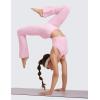 imageCRZ YOGA Girls Butterluxe Double Lined Crop High Neck Tank Tops  Dance Yoga Athletic Casual Racerback Tight Kids TeenPink Peony