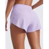 imageCRZ YOGA High Waisted Split Running Shorts for Women 3quot  Comfy Mesh Liner for Workout Athletic GymTrack Quick DryLilac Air