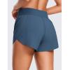 imageCRZ YOGA High Waisted Split Running Shorts for Women 3quot  Comfy Mesh Liner for Workout Athletic GymTrack Quick DryStelindigo
