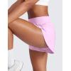 imageCRZ YOGA High Waisted Split Running Shorts for Women 3quot  Comfy Mesh Liner for Workout Athletic GymTrack Quick DryVita Pink