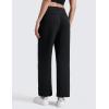 imageCRZ YOGA SoftAura Wide Leg Casual Sweatpants Women 29quot31quot  Modal Lounge Travel Casual Pants with PocketsBlack
