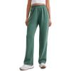 imageCRZ YOGA SoftAura Wide Leg Casual Sweatpants Women 29quot31quot  Modal Lounge Travel Casual Pants with PocketsDark Forest Green