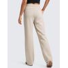 imageCRZ YOGA SoftAura Wide Leg Casual Sweatpants Women 29quot31quot  Modal Lounge Travel Casual Pants with PocketsMojave Tan