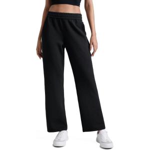 imageCRZ YOGA SoftAura Wide Leg Casual Sweatpants Women 29quot31quot  Modal Lounge Travel Casual Pants with PocketsBlack