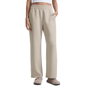 imageCRZ YOGA SoftAura Wide Leg Casual Sweatpants Women 29quot31quot  Modal Lounge Travel Casual Pants with PocketsStone