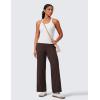 imageCRZ YOGA Butterlift Wide Leg Pants Pockets 29quot31quot33quot  High Waisted Yoga Lounge Buttery Soft Comfy Casual WomensHot Fudge Brown