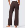 imageCRZ YOGA Butterlift Wide Leg Pants Pockets 29quot31quot33quot  High Waisted Yoga Lounge Buttery Soft Comfy Casual WomensHot Fudge Brown