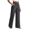 imageCRZ YOGA Butterlift Wide Leg Pants Pockets 29quot31quot33quot  High Waisted Yoga Lounge Buttery Soft Comfy Casual WomensMysterious Grey