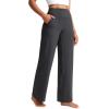 imageCRZ YOGA Butterlift Wide Leg Pants Pockets 29quot31quot33quot  High Waisted Yoga Lounge Buttery Soft Comfy Casual WomensMysterious Grey