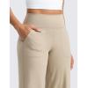 imageCRZ YOGA Butterlift Wide Leg Pants Pockets 29quot31quot33quot  High Waisted Yoga Lounge Buttery Soft Comfy Casual WomensOak