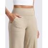 imageCRZ YOGA Butterlift Wide Leg Pants Pockets 29quot31quot33quot  High Waisted Yoga Lounge Buttery Soft Comfy Casual WomensOak
