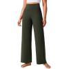 imageCRZ YOGA Butterlift Wide Leg Pants Pockets 29quot31quot33quot  High Waisted Yoga Lounge Buttery Soft Comfy Casual WomensOlive Green