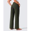 imageCRZ YOGA Butterlift Wide Leg Pants Pockets 29quot31quot33quot  High Waisted Yoga Lounge Buttery Soft Comfy Casual WomensOlive Green