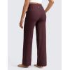 imageCRZ YOGA Butterlift Wide Leg Pants Pockets 29quot31quot33quot  High Waisted Yoga Lounge Buttery Soft Comfy Casual WomensRipe Plum