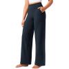 imageCRZ YOGA Butterlift Wide Leg Pants Pockets 29quot31quot33quot  High Waisted Yoga Lounge Buttery Soft Comfy Casual WomensTrue Navy