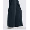 imageCRZ YOGA 4Way Stretch Wide Leg Work Pants for Women 29quot  Bussiness Casual Dress Trousers with PocketsTrue Navy