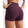 imageCRZ YOGA Butterluxe Biker Shorts 25quot High Waisted Yoga Workout Spandex Womens Running Volleyball BootyDeep Purple