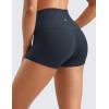 imageCRZ YOGA Butterluxe Biker Shorts 25quot High Waisted Yoga Workout Spandex Womens Running Volleyball BootyTrue Navy