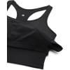 imageCRZ YOGA Butterluxe Racerback Crop Tank Tops for Women  Padded YBack Longline Sports Bras Scoop Neck Workout YogaBlack