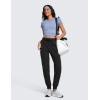 imageCRZ YOGA Lightweight Workout Joggers for Women 26quot285quot305quot  Outdoor Running Casual Pants with PocketsBlack