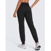 imageCRZ YOGA Lightweight Workout Joggers for Women 26quot285quot305quot  Outdoor Running Casual Pants with PocketsBlack