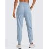 imageCRZ YOGA Lightweight Workout Joggers for Women 26quot285quot305quot  Outdoor Running Casual Pants with PocketsCambric Blue