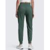imageCRZ YOGA Lightweight Workout Joggers for Women 26quot285quot305quot  Outdoor Running Casual Pants with PocketsDark Forest Green