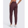imageCRZ YOGA Lightweight Workout Joggers for Women 26quot285quot305quot  Outdoor Running Casual Pants with PocketsDark Russet