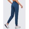 imageCRZ YOGA Lightweight Workout Joggers for Women 26quot285quot305quot  Outdoor Running Casual Pants with PocketsFrench Navy