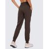 imageCRZ YOGA Lightweight Workout Joggers for Women 26quot285quot305quot  Outdoor Running Casual Pants with PocketsHot Fudge Brown