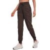 imageCRZ YOGA Lightweight Workout Joggers for Women 26quot285quot305quot  Outdoor Running Casual Pants with PocketsHot Fudge Brown