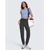 imageCRZ YOGA Lightweight Workout Joggers for Women 26quot285quot305quot  Outdoor Running Casual Pants with PocketsInk Gray