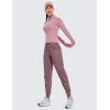 imageCRZ YOGA Lightweight Workout Joggers for Women 26quot285quot305quot  Outdoor Running Casual Pants with PocketsMauve