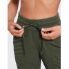 imageCRZ YOGA Lightweight Workout Joggers for Women 26quot285quot305quot  Outdoor Running Casual Pants with PocketsOlive Green