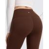 imageCRZ YOGA Matte Fleece Lined Leggings 28  Thermal Casual Lounge Workout Womens Yoga Full Length Pants Winter WarmLava Brown