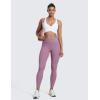 imageCRZ YOGA Secretsculpt Butterlift Workout Leggings 25quot  No Front Seam High Waisted Womens Yoga Pants Booty Scrunch ButtLight Lavender