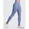 imageCRZ YOGA Secretsculpt Butterlift Workout Leggings 25quot  No Front Seam High Waisted Womens Yoga Pants Booty Scrunch ButtOasis Blue