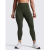 imageCRZ YOGA Secretsculpt Butterlift Workout Leggings 25quot  No Front Seam High Waisted Womens Yoga Pants Booty Scrunch ButtOlive Green