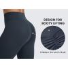 imageCRZ YOGA Secretsculpt Butterlift Workout Leggings 25quot  No Front Seam High Waisted Womens Yoga Pants Booty Scrunch ButtTrue Navy