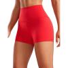 imageCRZ YOGA Butterluxe Biker Shorts 25quot High Waisted Yoga Workout Spandex Womens Running Volleyball BootyDeep Red