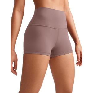 imageCRZ YOGA Butterluxe Biker Shorts 25quot High Waisted Yoga Workout Spandex Womens Running Volleyball BootyMauve