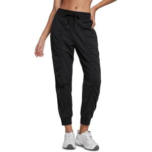 imageCRZ YOGA Lightweight Workout Joggers for Women 26quot285quot305quot  Outdoor Running Casual Pants with PocketsBlack