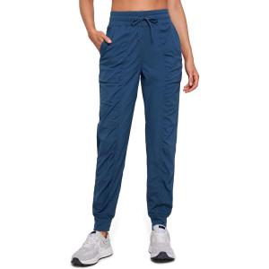 imageCRZ YOGA Lightweight Workout Joggers for Women 26quot285quot305quot  Outdoor Running Casual Pants with PocketsFrench Navy
