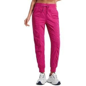 imageCRZ YOGA Lightweight Workout Joggers for Women 26quot285quot305quot  Outdoor Running Casual Pants with PocketsGranita Pink