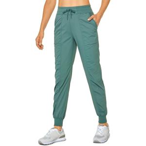 imageCRZ YOGA Lightweight Workout Joggers for Women 26quot285quot305quot  Outdoor Running Casual Pants with PocketsJuniper