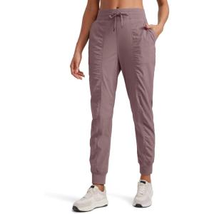 imageCRZ YOGA Lightweight Workout Joggers for Women 26quot285quot305quot  Outdoor Running Casual Pants with PocketsMauve