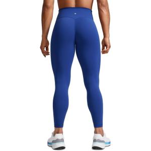 imageCRZ YOGA Secretsculpt Butterlift Workout Leggings 25quot  No Front Seam High Waisted Womens Yoga Pants Booty Scrunch ButtWaves Blue