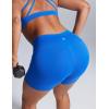imageCRZ YOGA Butterbreeze Athletic Biker Shorts 4  High Waisted Workout Gym Volleyball Running Yoga Tummy Control WomensSparkle Blue