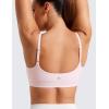imageCRZ YOGA Butterluxe Adjustable Spaghetti Strap Sports Bras for Women  Scoop Neck Wireless Padded Yoga Workout Crop TopStrawberry Pink